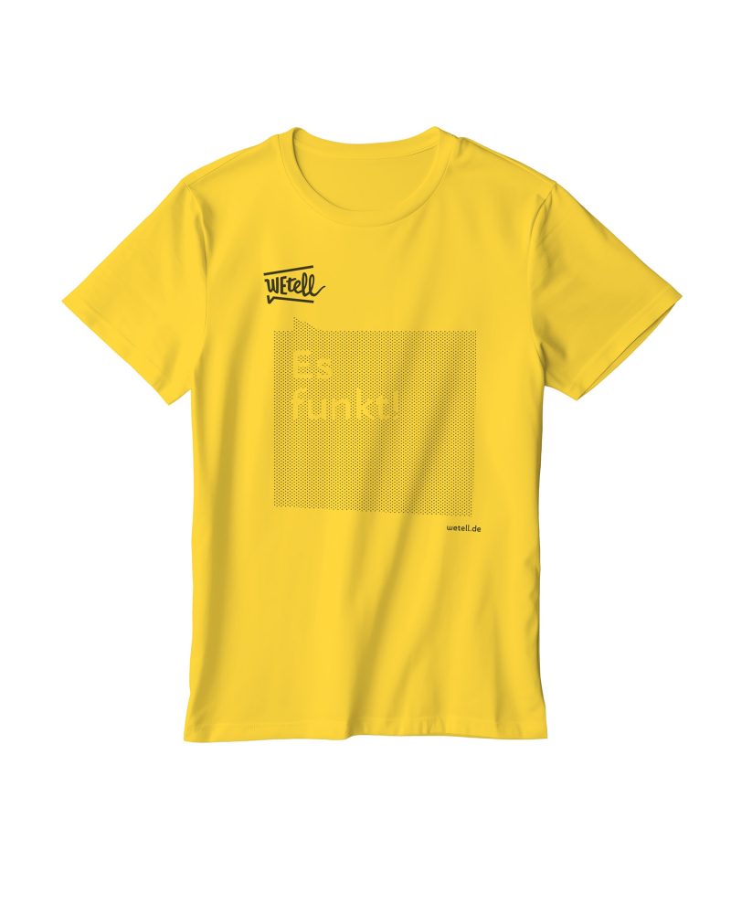 T-Shirt Gelb "Es funkt"