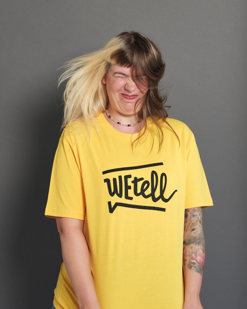 T-Shirt Gelb Logo